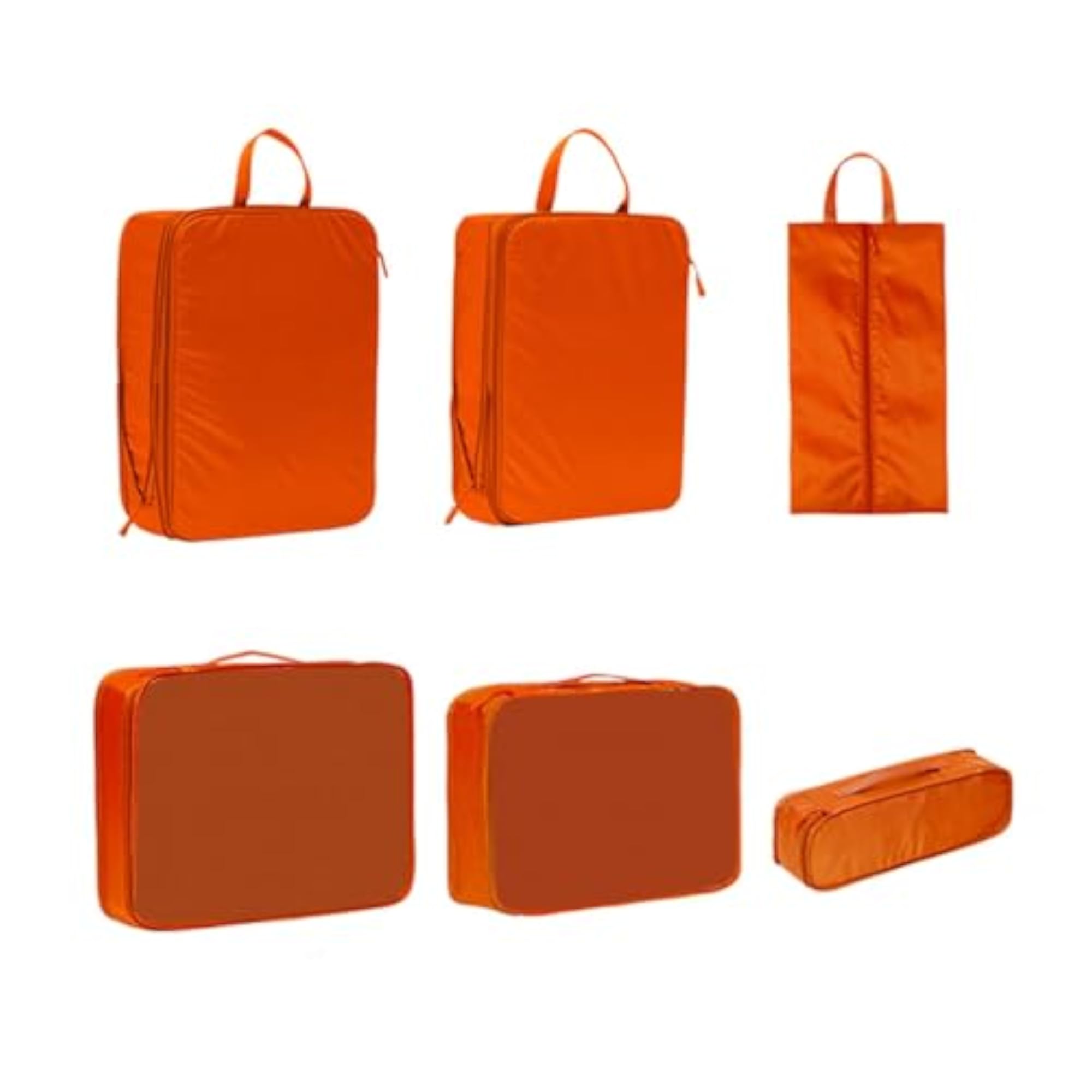 6x Packing Cubes for Travel Space Saving Shoe Bag
