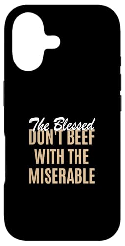 �^�� �J���[ Too Blessed To Be Miserable �^�� �O���t�B�b�N �X�}�z�P�[�X iPhone 17 �p