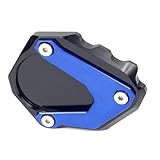 HLWXMDZ Placa Soporte Extensión Placa De Extensión para Caballete Lateral Almohadilla De Soporte para Pies para B&MW R1200R R1200 R 1200R 2006-2014(Azul)