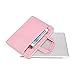 MOSISO Polyester Shoulder Bag with Storage Pockets Compatible 13-13.3 Inch Laptop, Pure Light Pink