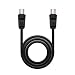 Produktbild Nanocable 10.26.0202 - 75 Ohm TV Antennenkabel, männlich-weiblich, 1.8 mts