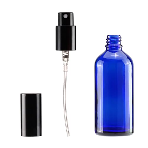 Glassprühflasche Yizhao 100ml – Blaue Sprühflasche für ätherische Öle und Kosmetik