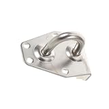 Gatuida Anclaje de anillo en D para remolque, ideal para suelo de autocaravana. Anillo de amarre resistente para asegurar la carga en remolques durante aventuras al aire libre o eventos festivos.