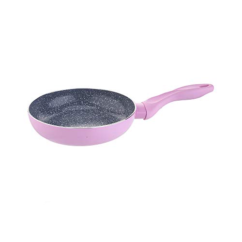 Image of MINISO 240mm Ceramic Coated Non-Stick Wok Frying Pan Cookware (Pink,9.4 * 2 * 9.4 inches)