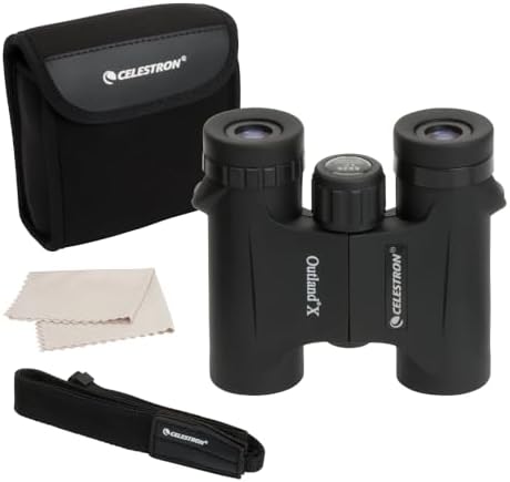 best nitrogen filled binoculars for birding that will surprise you 5 Celestron - Outland X 8x25 Binoculars – Ideal for Birding and Outdoors – 25mm Objective Lenses – Wide 8.2° Field of View – BaK-4 Prisms – Multi-Coated – Waterproof and Fogproof