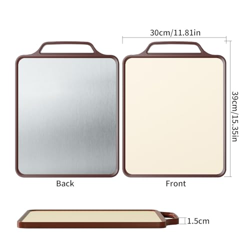 Bloc de boucher en acier inoxydable 39 x 30 cm avec structure double face - 6