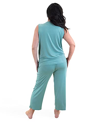 Kindred Bravely Tulip Hem Maternity & Nursing Pajamas | Nursing Pajama Set (Aqua, Medium) #TOP3