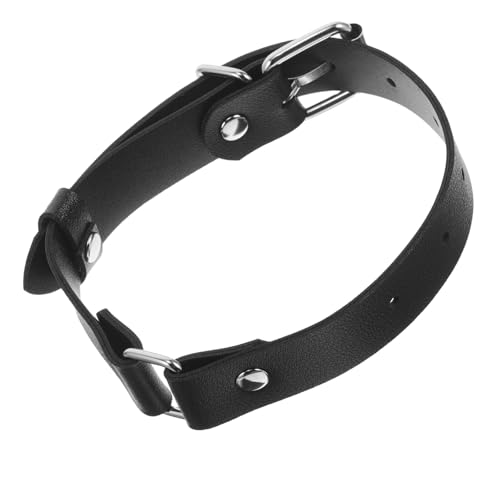 JOYOFREELY Adjustable Black Pu Leather Punk Armlet Sleeve Garter