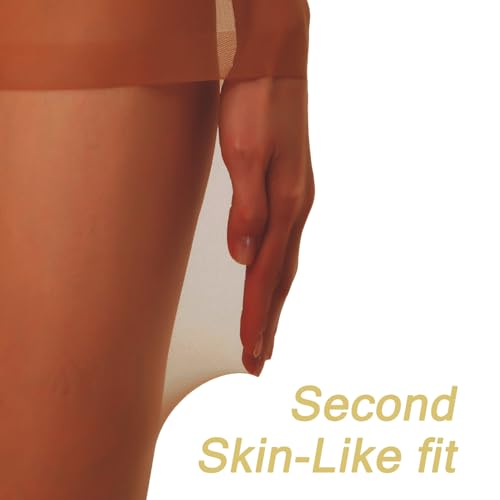 Image of oeat 20D High Density Nude Tights for Women, Sheer Control Top Pantyhose