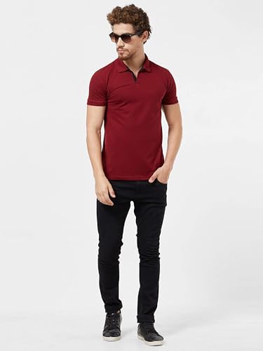 Image of Wear Your Opinion Solid Cotton Rich Polo T Shirt | Collar Tshirts | Half Sleeves | Plain-Regular Fit (Available in Plus Size)