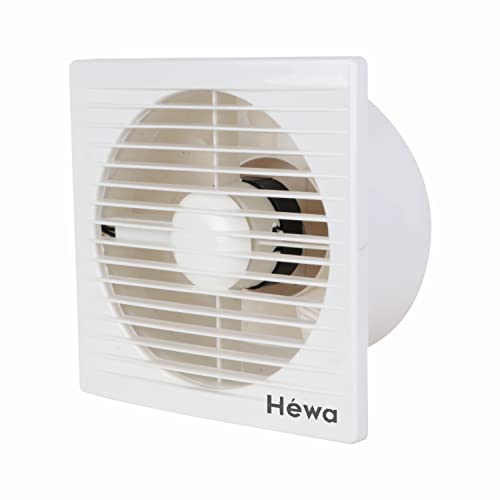 HEWA 6 inch 150mm Exhaust fan 100% copper motor for Kitchen Bathroom Office with 2 Year Warranty (Onyx, 150 mm)