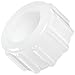 Thogus Nylon Tube & Hose Fitting, Nut with Installed Washer, White, 3/4" GHT Female (Pack of 10)