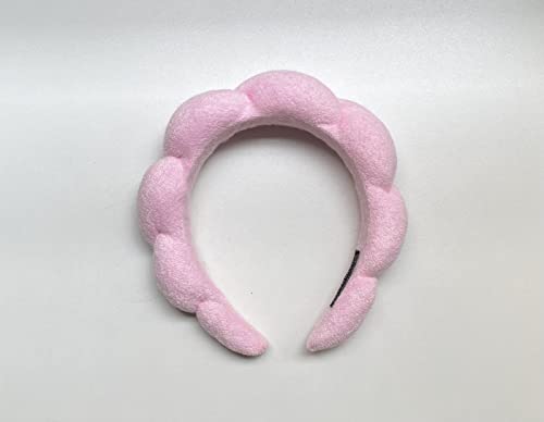 Uifcb Spa Headband For Women, Terry Towel Cloth Hair Band, Sponge Headband For Washing Face, Makeup Removal, Mask Skincare, Shower, Hair Accessories. (Pink) #TOP6