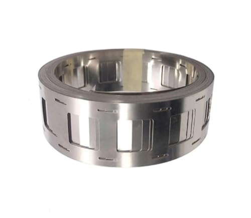 VIPAKE Nickel Plated Strip 2p 0.15x32mm 16.4ft roll nickel strips for battery welding 21700 nickel plating kit diy 21700 battery packs by spot welder (Spacing 23.4mm) 5Meters