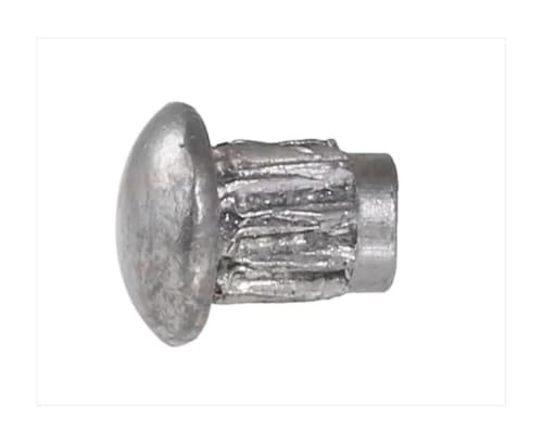 AL Aluminum Copper Half Round Pan Cap Head Knurled Thumb Solid Rivet(M4x5 AL200P)
