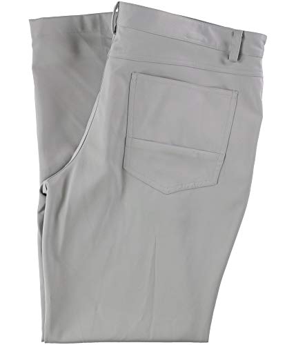 I-N-C Mens Shiny Stretch Casual Trouser Pants, Grey, 36W x 32L2