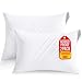 Utopia Bedding Waterproof Zippered Pillow Encasement - Polyester Knitted Jersey - 20 x 38 Inches - Bed Bug Proof (Pack of 2, King, White)