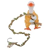 decoration corde mariage Qualité résistante aux intempéries : fabriquée en résine, cette statue de canard grimpant est inaltérable et résiste aux conditions extérieures, durabilité et couleur dans les jardins et les cours. statue décorative d'animal, miniature de canard grimpant en résine pour jardin