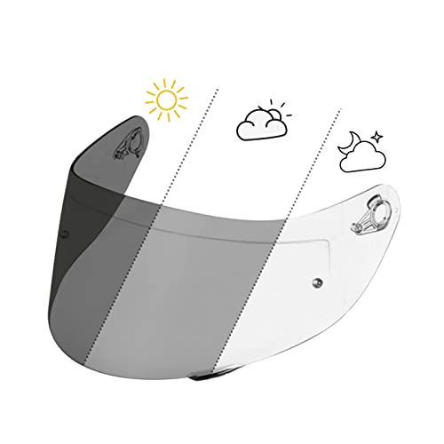 Puentemys Photochromic (Clear/Smoke) Face Shield Helmet Visor Replacement for K1 S, K3 SV, K5 S Motorcycle Full Helmets