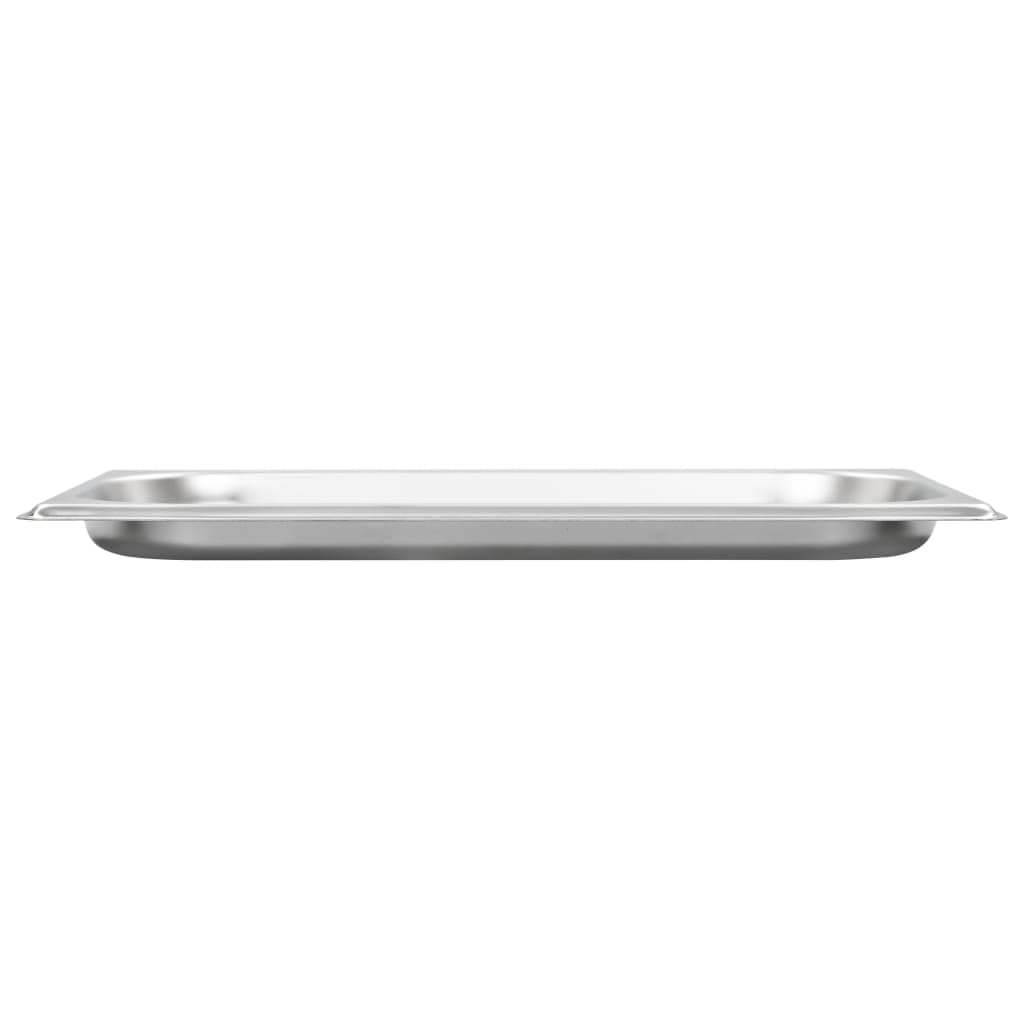 12 recipientes de acero inoxidable apilables GN 1/3 de 20 mm, para Bain-Marie, Chafingdish, Buffet, Catering, Cantina, Cocina de Restaurante, para mantener caliente y servir