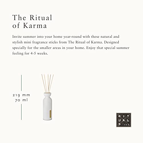 RITUALS Reed Diffuser Sticks from The of Karma, 70 ml - With Summery Holy Lotus & White Tea - Calming & Soothing Properties