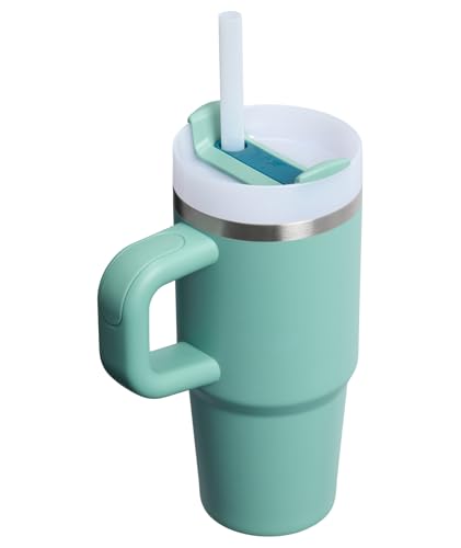 Image of STANLEY Quencher H2.0 Tumbler with Handle and Straw 14 oz | Flowstate 3-Position Lid | Cup Holder Compatible for Travel | Insulated Stainless Steel Cup | BPA-Free | Spring Green