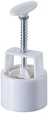 Kanda Muffin Shaped, White, Size: 6.3 x 3.1 inches (16 x 8 x 8 cm)