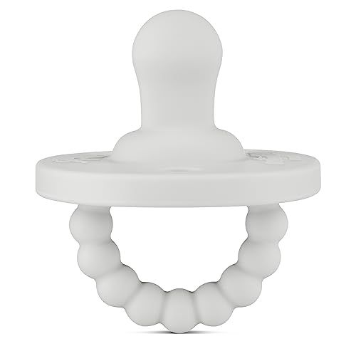 Image of Ryan & Rose Cutie PAT Pacifier Teether (Flat, Grey)