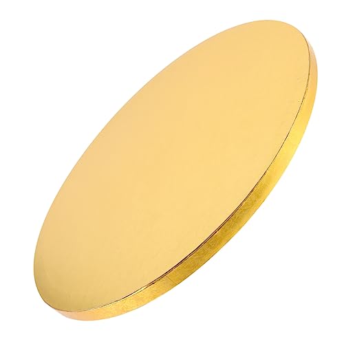 Cabilock Round Cake Drum Cake Plate for Weddings Birthdays Smooth Surface Accessory for Bakeries Events