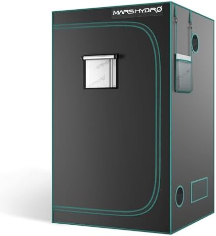 Mars Hydro Grow Tent Kit - Are These the Products You’ve Been Missing? 6 MARS HYDRO 4x4 Advanced Grow Tent, 48"x48"x80" High Reflective Mylar 1680D for Hydroponics Indoor Plant Growing, with Observation Window,Floor Tray and Smooth Zipper for TSW2000/FC4800/FC-E4800