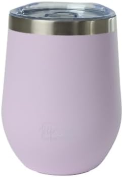 Sip + Sea Antigua 12oz Stainless Steel Wine Tumbler with Ceramic Lining & Lid – Stemless, Double-Wall Vacuum Insulated Drinkware