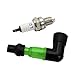 FLMLF 23CC~71CC Engine Visible Flashing Spark Plug+Ignition Coil Cap for 1/5 Hpi Rofun Km Rovan Baja LT FG GoPed Redcat Rc Car Parts (Green)