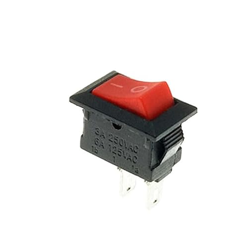 10pcs/lot 10 * 15mm SPST 2PIN ON/Off G130 Boat Rocker Switch KCD11 3A/250V Car Dash Dashboard Truck RV ATV Home(Black)