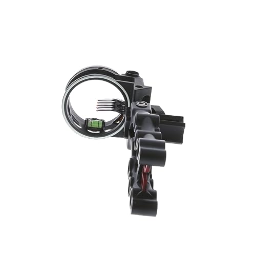 Truglo Carbon Hybrid 5-Pin Durable Ultra-Lightweight Carbon / Aluminum Archery Bow Sight With Large Circular Field Of View - For Right & Left-Handed Shooters - Standard Adjustment #TOP5