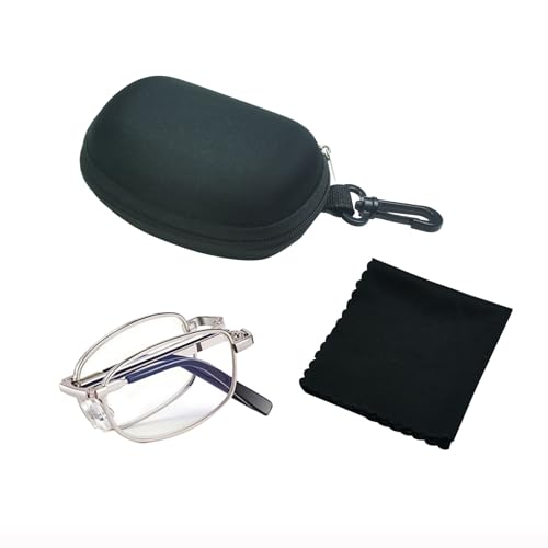 Image of Unisex Semi-Hard Shell Folding Eyeglasses Cases With Clasps | Protective Case For Folding Glasses