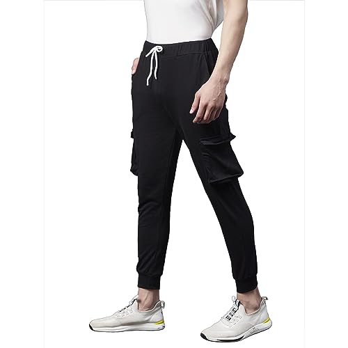 Image of Rigo Printed Cotton Jogger Pants for Men | Regular Fit Track Pant for Men | Jogger Track Pant for Men | Lower for Men Idol for Gym, Yoga, Sports, Running