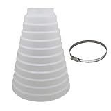 排気管 ダクト レデューサ コネクタ 減速機 換気システム用 直径 80 MM ～ 200 MM ユニバーサル 空気ダクト レンジフード コネクタ ホース ダクト用ホースコネクタパイプ プラスチック