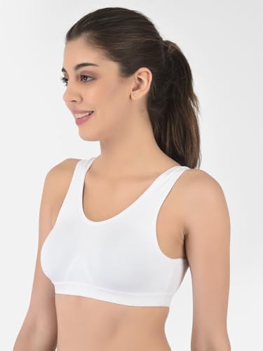 Image of Softline Women's Cotton Rich Wired Non-Padded Molded Sports Bra Combo | High-Support & Breathable Activewear | Soft & Durable for Workouts & Everyday Wear (Pack of 2)
