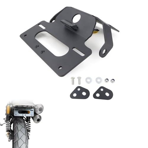 Support plaque immatriculation moto queue bien rangée Triumph Scrambler 1200 - 3