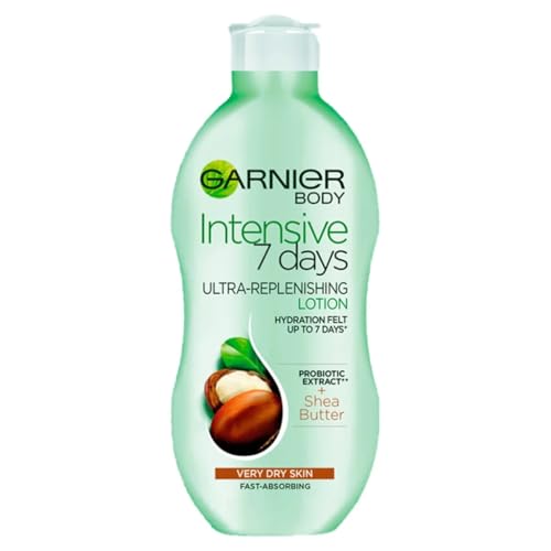 Garnier Body intensive 7 Days Ultra Reintegro Lozione Burro di Karitè 250 ML – 7 giorni Intensiv aufbauende Cura Lozione con burro di karitè