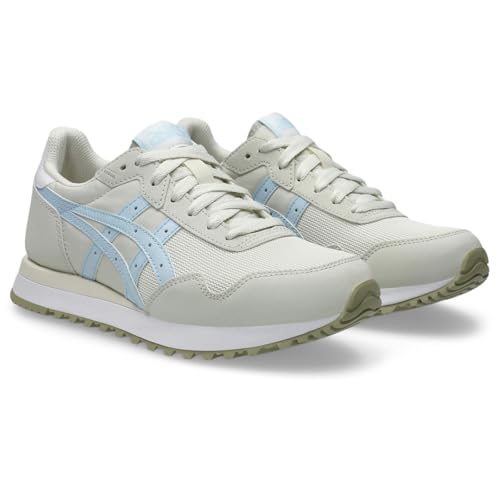 ASICS Damen Tiger Runner Ii Sneaker, Cream Light Blue, 42 EU