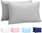 Cas d'oreiller pour tout-petit, 100% Coton Baby Coussin, 2 Sac d'oreiller de voyage avec fermeture d'enveloppe, petite housse d'orfèvre, ensemble d'Oreillers pour enfants, hypoallergénique respirant doux, meilleur Halloween