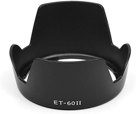 Fotover ET-60 Lens Hood Replacement Sun Shade for Canon EF 75-300mm f/4-5.6 II/II USM&EF 75-300mm f/4-5.6 III/III USM&EF 90-300mm f/4.5-5.6/USM&EF-S 55-250mm f/4-5.6 IS/IS II Lens