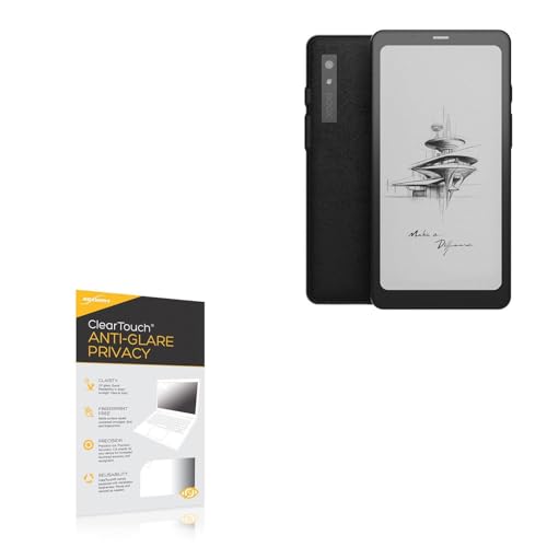 BoxWave Screen Protector Compatible with Onyx BOOX Palma - ClearTouch Anti-Glare Privacy (2-Pack), Privacy Screen Protector Flexible Film Anti-Glare