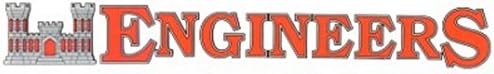 Army Engineers Window Strip Decal Sticker image 2