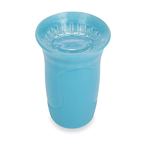 Nuby 3-Piece No-Spill Smart Edge 360 Cup with Touch Flo Easy Clean Silicone Rim, 10 Oz, Girl (Color May Vary) - Image 3