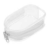 LOPUNER クリア人形ホルダー キーホルダー付き透明ジッパーディスプレイバッグ ポータブル人形収納バッグ 多用途コレクター用携帯ケース