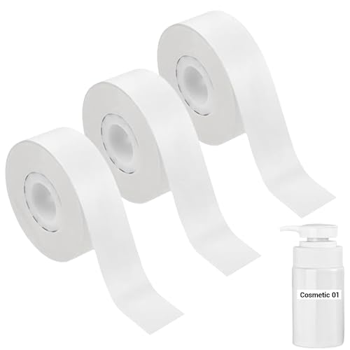Nastro per etichettatrice, 3 pezzi, nastro adesivo PRT, etichette impermeabili, per fai da te, marcatura del nome, prezzo, classificazione di durata, compatibile con vari modelli (15 mm x 4 m)