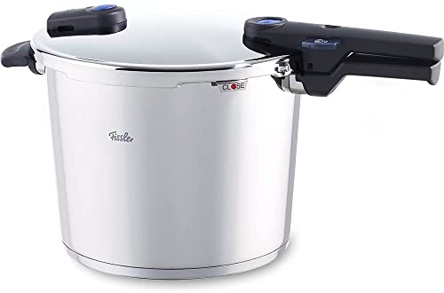Fissler Vitaquick Olla A Presión De Inducción, 10 L Y 26 Cm De Diámetro, Acero Inoxidable, 2 Niveles De Cocción, Apilable