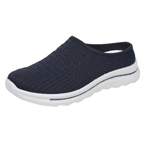 Zapatillas de estar por casa para mujer, cerradas, traseras, abiertas, unisex, ligeras, ortopédicas, transpirables, zapatillas deportivas, zapatillas de caminar al aire libre, cómodas